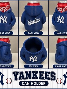 Blue Hoodie Can Holder